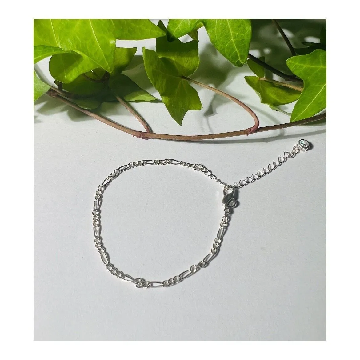 アジャスター付きフィガロチェーンブレスレット